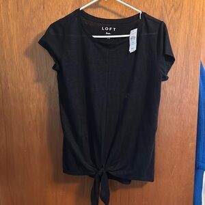 Black activewear casual top